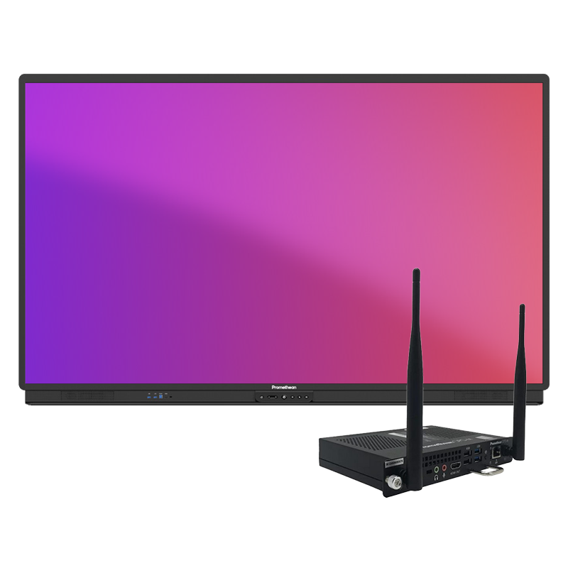 Інтерактивна панель Promethean ActivPanel 9 75" (AP9-A75-EU), комп. модуль OPS (i3-1215U/8ГБ/256ГБ/W11Pro) (OPS-104C-3P8R256S), настінне кріплення